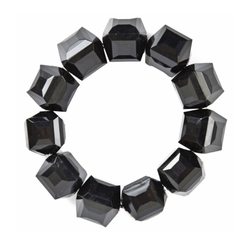 Tarina Tarintino Black Faceted Bead Bracelet
